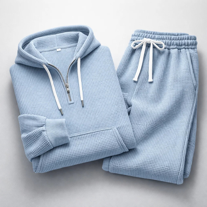 Emmanuel | Ensemble en maille gaufrée pour hommes
