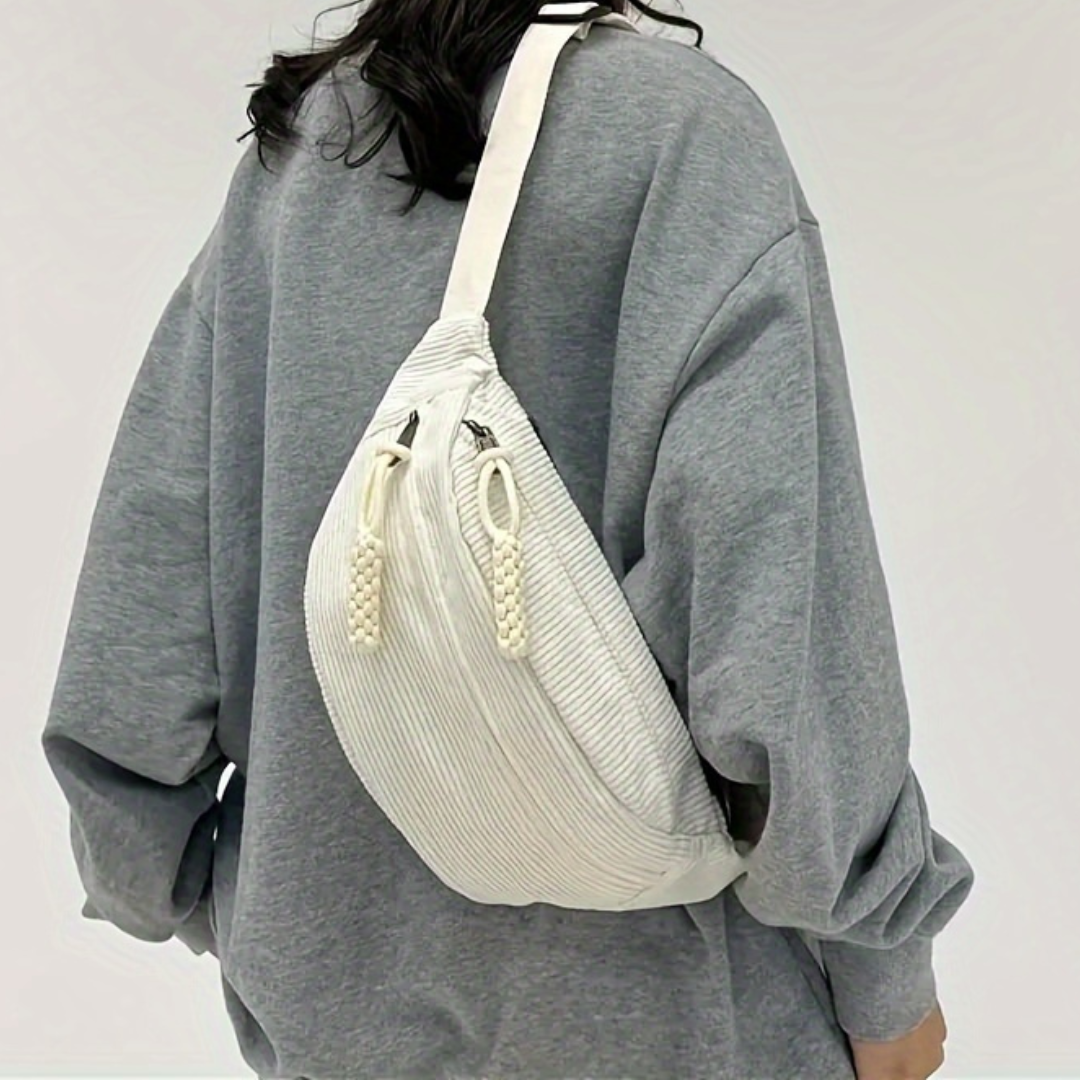 Petra | Sac à Dos en Velours Côtelé Chic