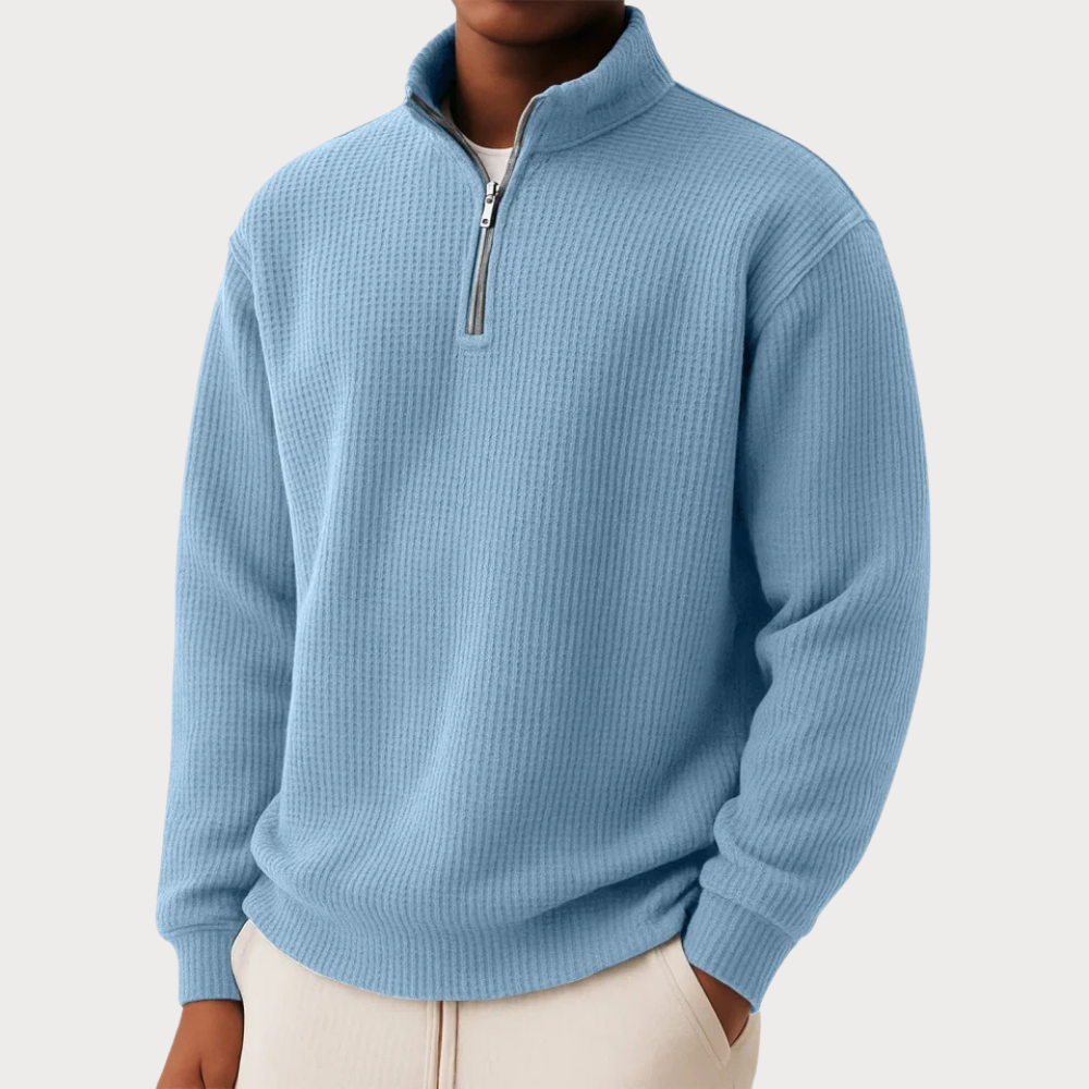 Ulysse | Pull en maille à col zippé pour homme