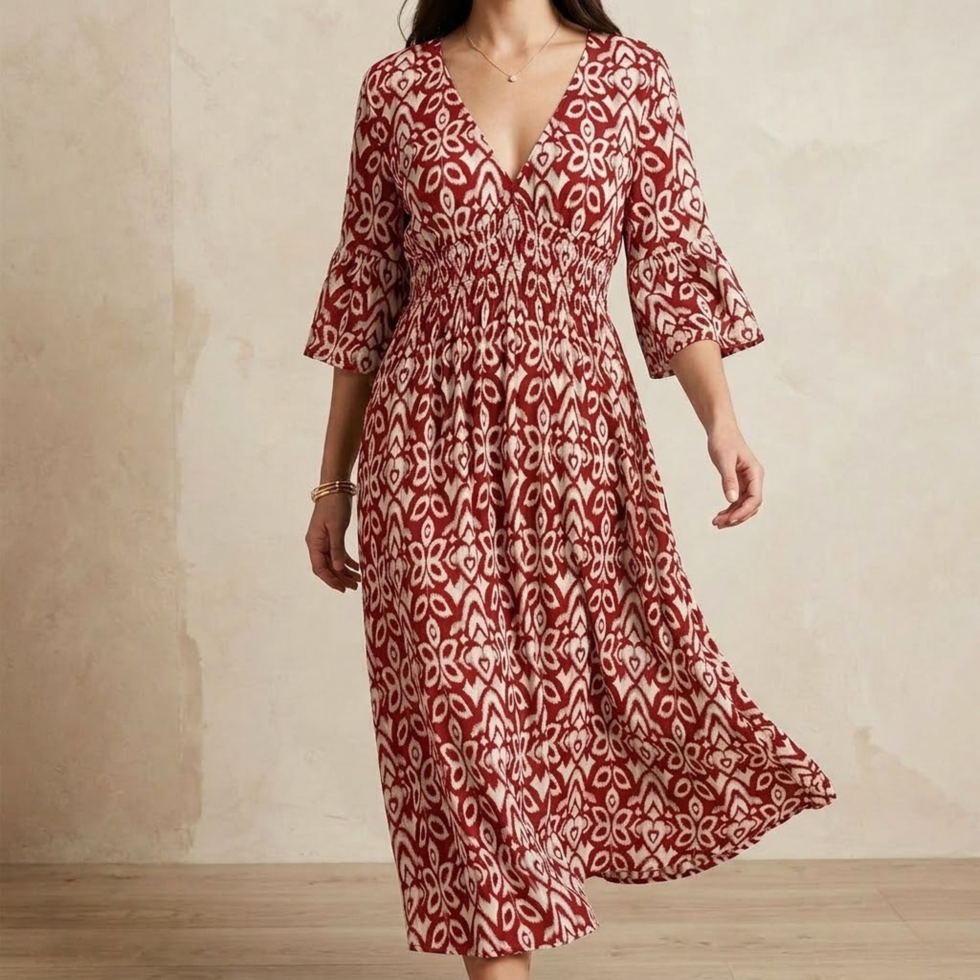 Florale – Robe Longue Élégante et Légère au Style Intemporel