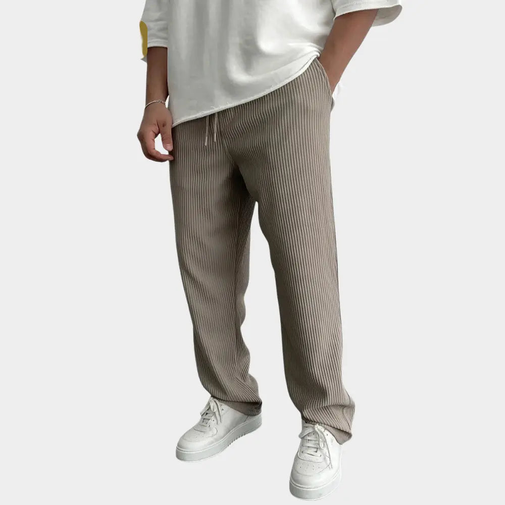 ÉLINÉA PARIS | PANTALON EN MAILLE CÔTELÉE