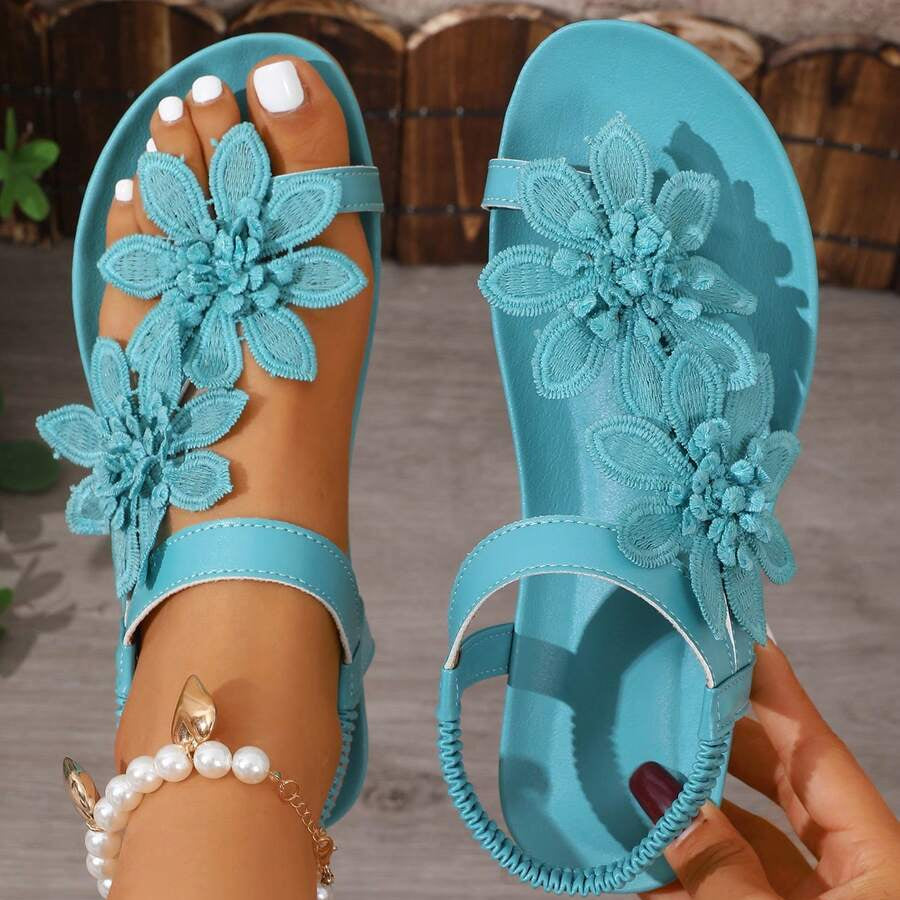 WIKTORIA | Sandales Florales