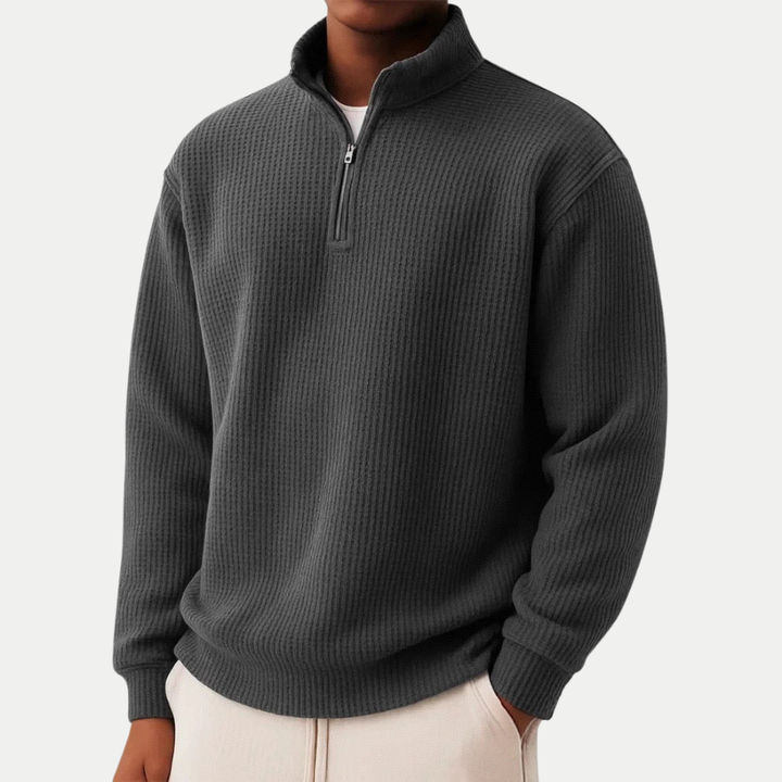 Ulysse | Pull en maille à col zippé pour homme