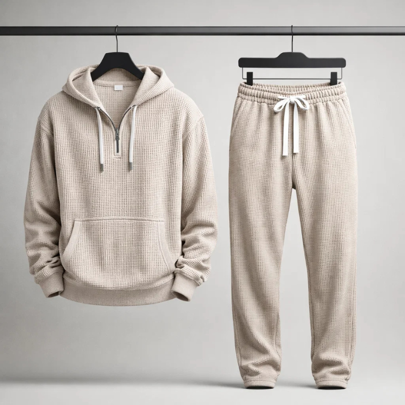 Emmanuel | Ensemble en maille gaufrée pour hommes