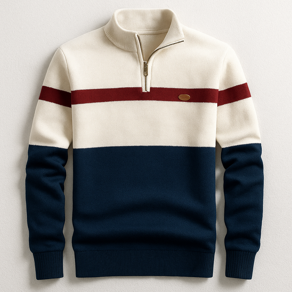 Baptiste | Pull homme avec zip au col