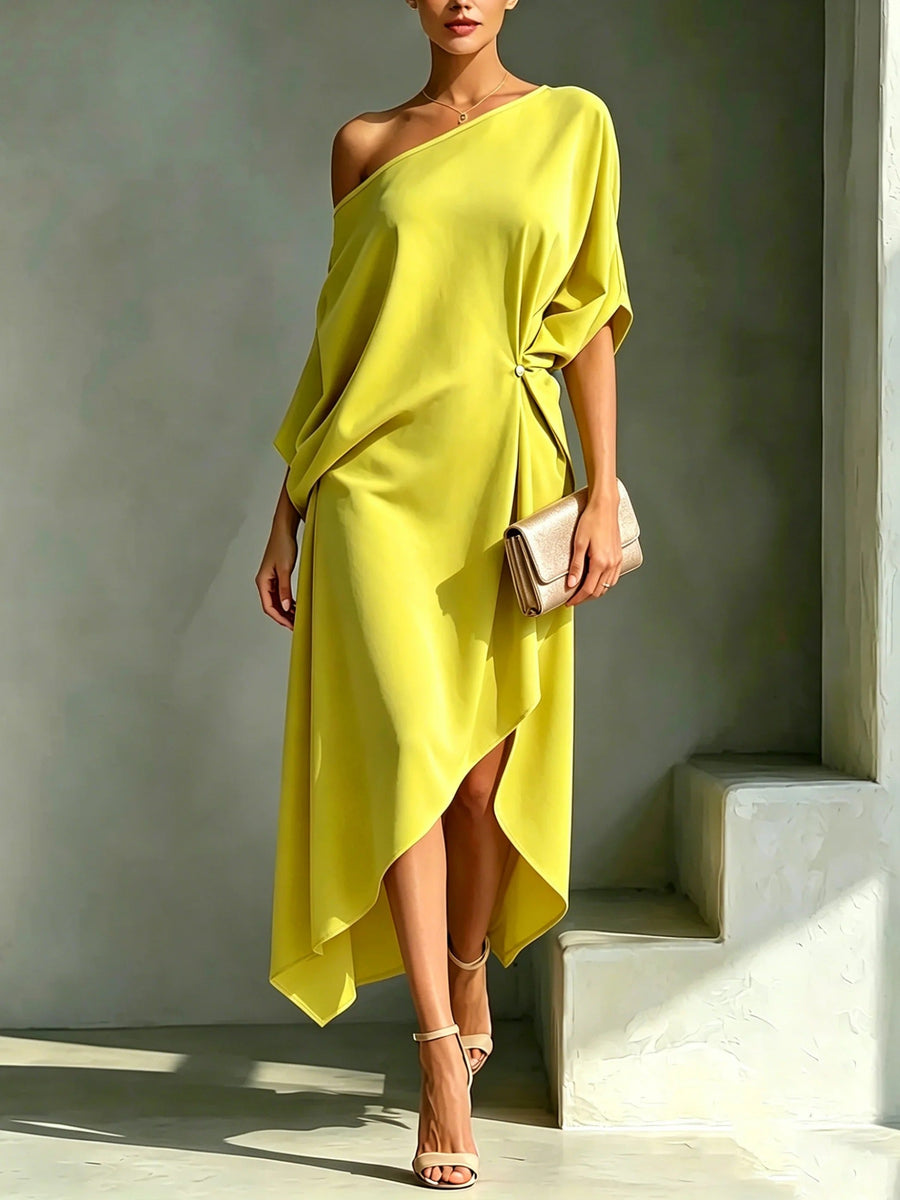 Marjolaine | Robe Asymétrique Élégante