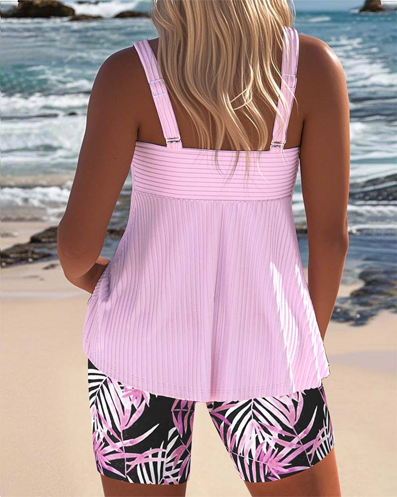Mirage Bleu | Ensemble de Tankini Vibrant