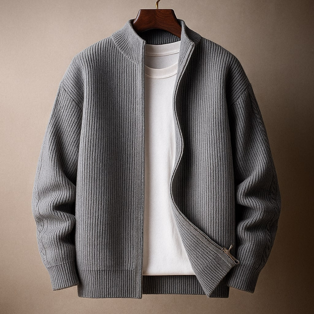 Isidore | Pull côte à côte avec zip pour homme