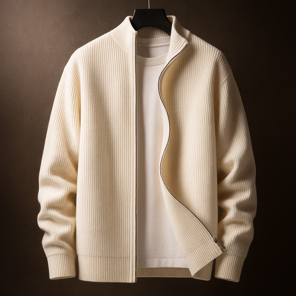 Isidore | Pull côte à côte avec zip pour homme