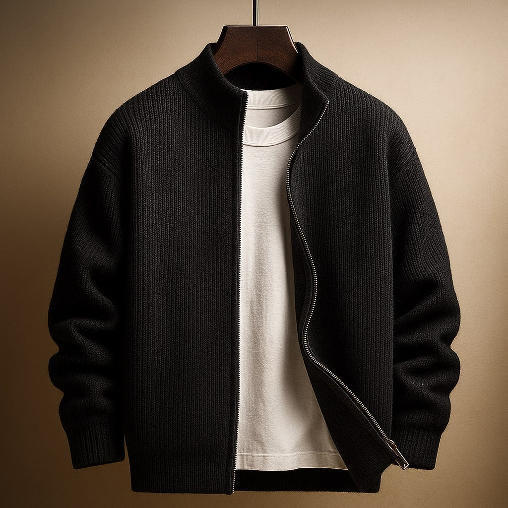 Isidore | Pull côte à côte avec zip pour homme