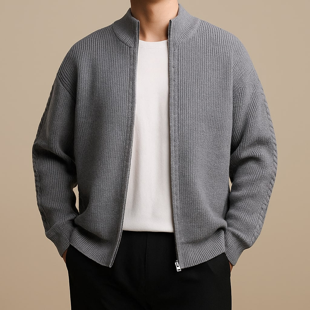 Isidore | Pull côte à côte avec zip pour homme