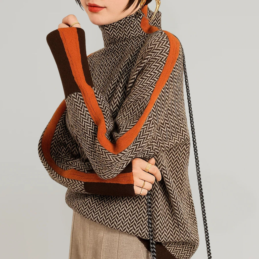 Clémence™ — Pull élégant au col structuré