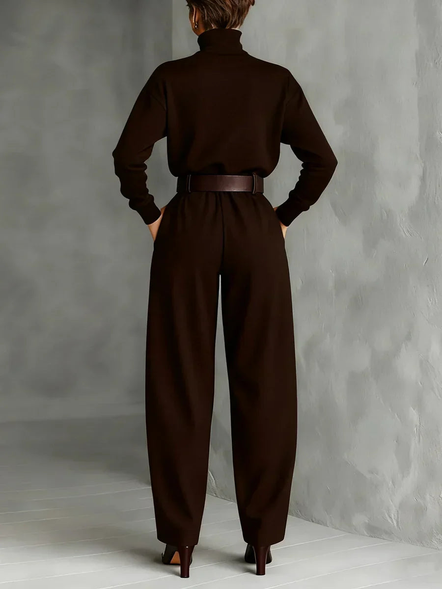 Ensemble Élégant Jessica™ : Haut Chic et Pantalons Droits