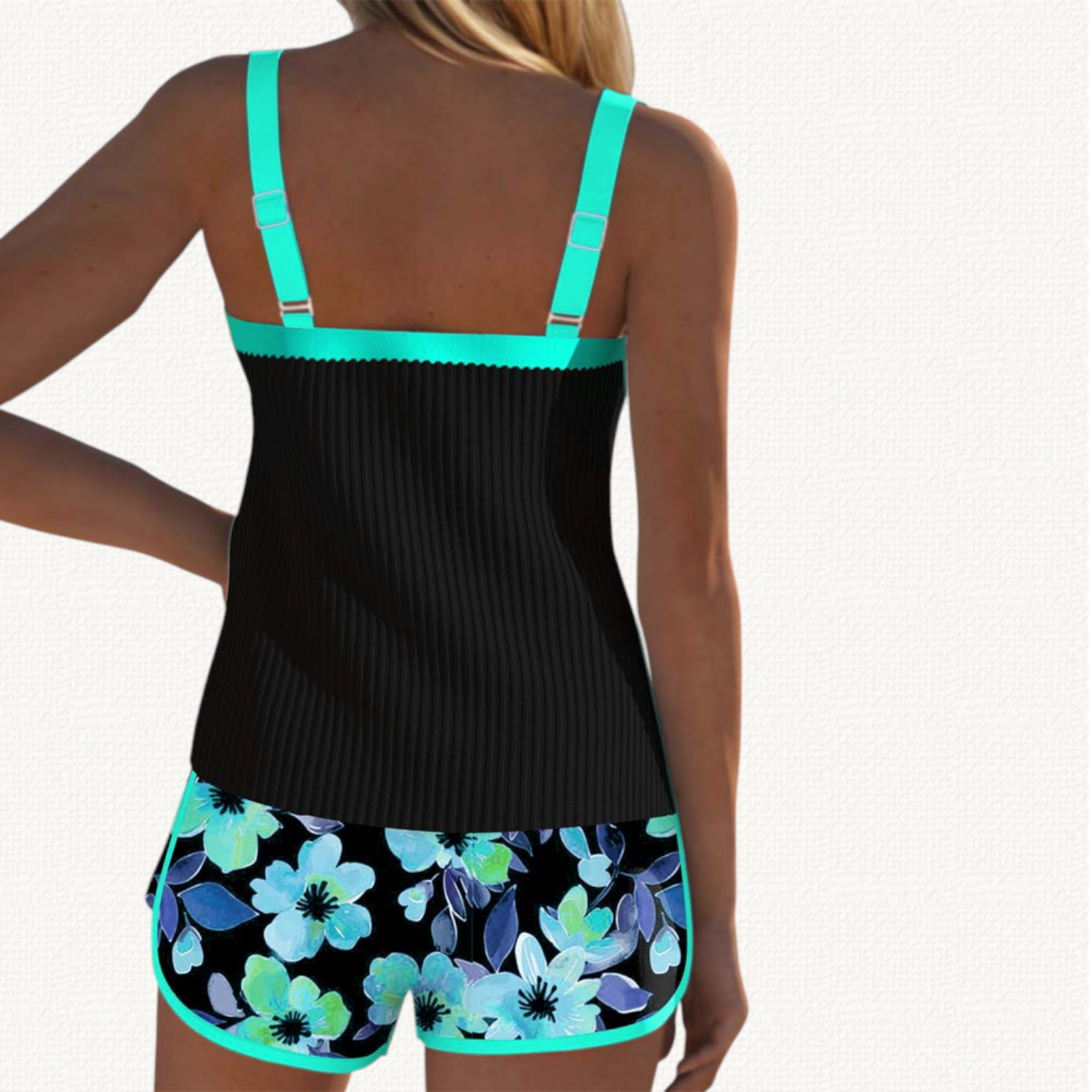 Marina | Tankini Froncé avec Volant et Short