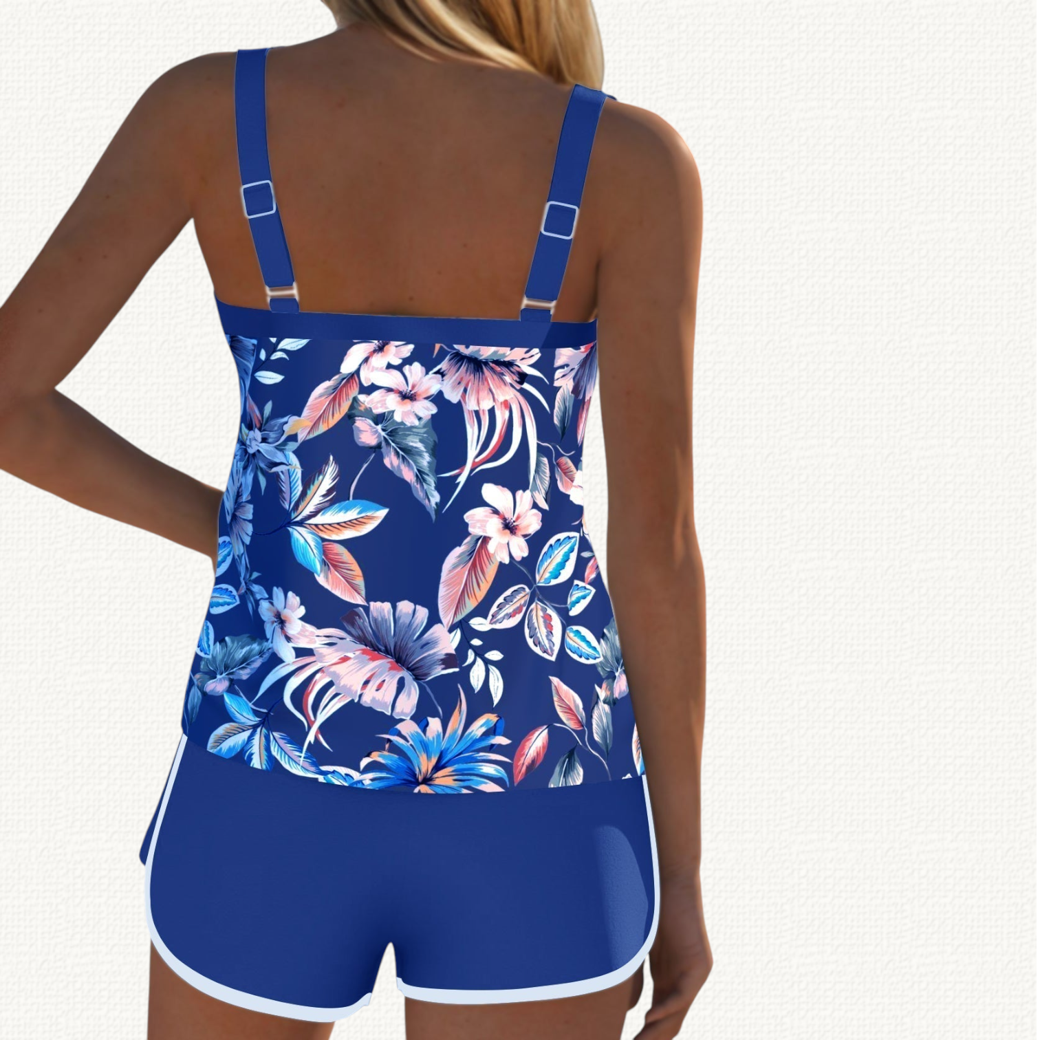 Flora | Tankini Floral avec Short Uni