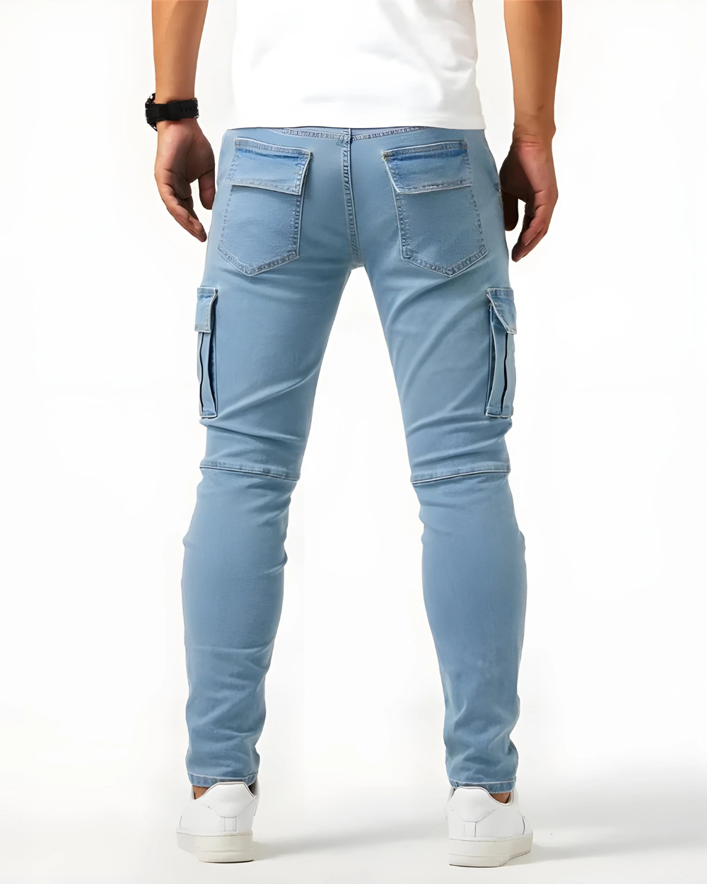 LAURENT MONACO | PANTALON CARGO STRETCH POUR HOMMES