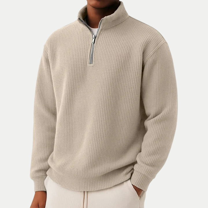 Ulysse | Pull en maille à col zippé pour homme