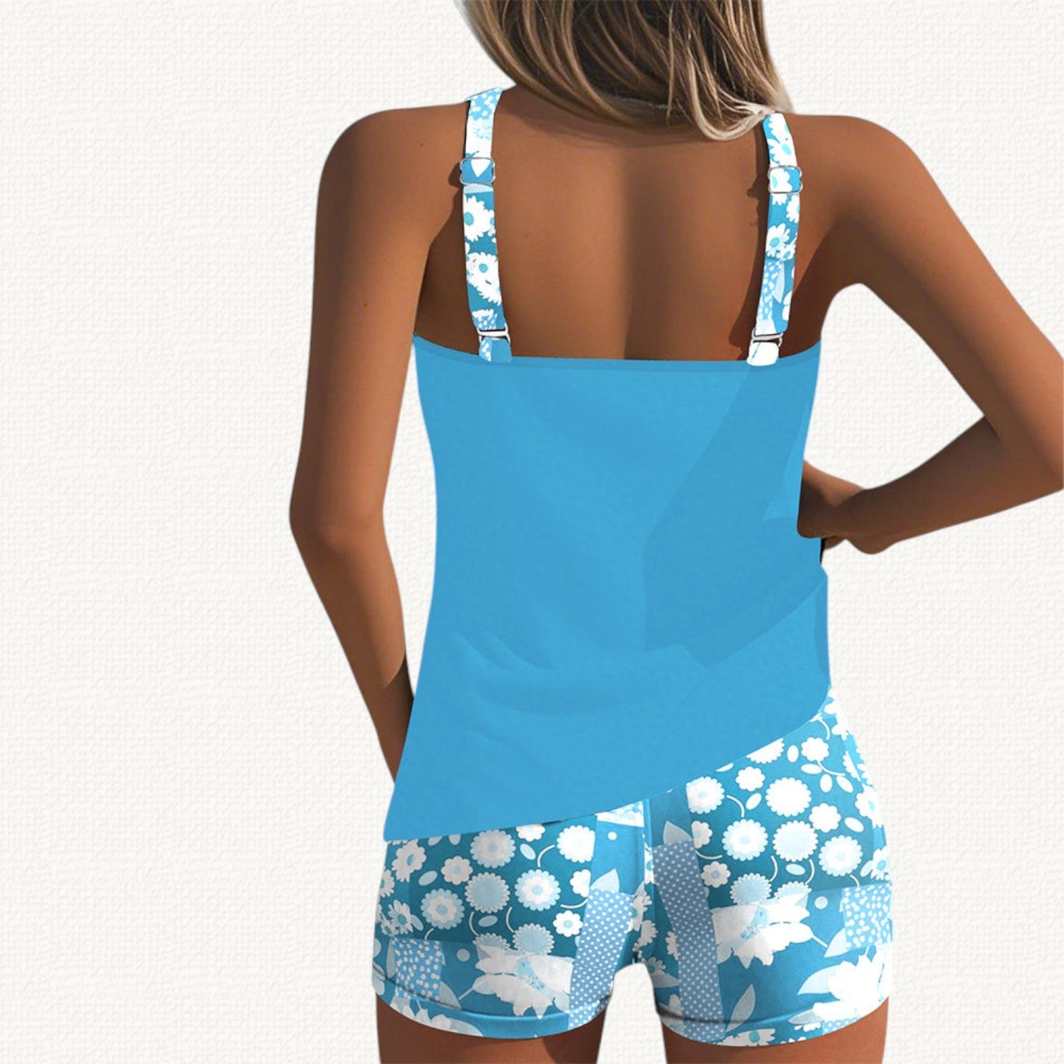 Vera | Tankini Décontracté avec Short Floral