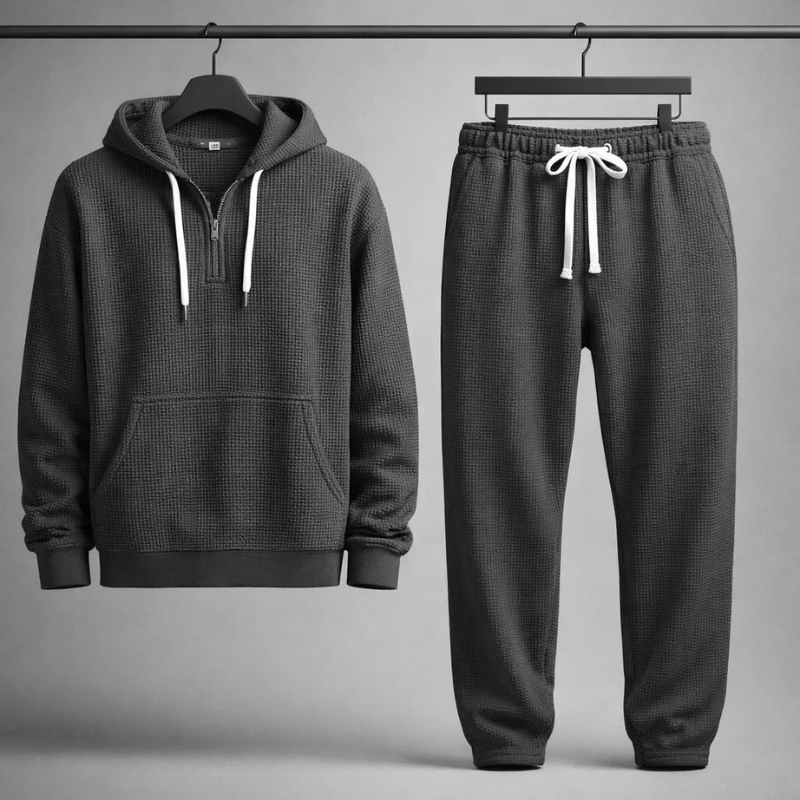 Emmanuel | Ensemble en maille gaufrée pour hommes