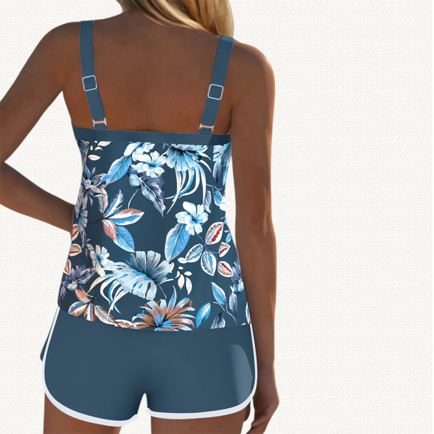 Flora | Tankini Floral avec Short Uni