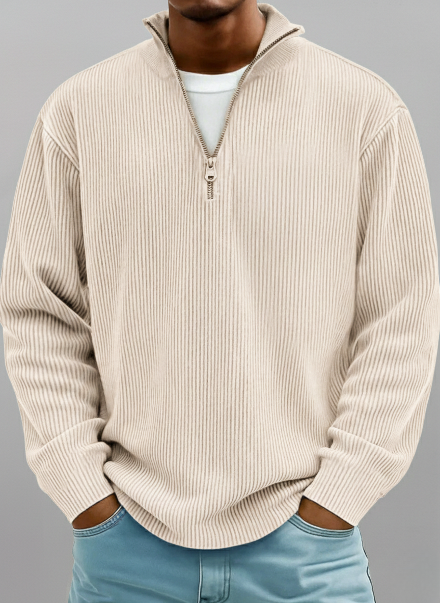 Thomas | Pull demi-zip pour homme