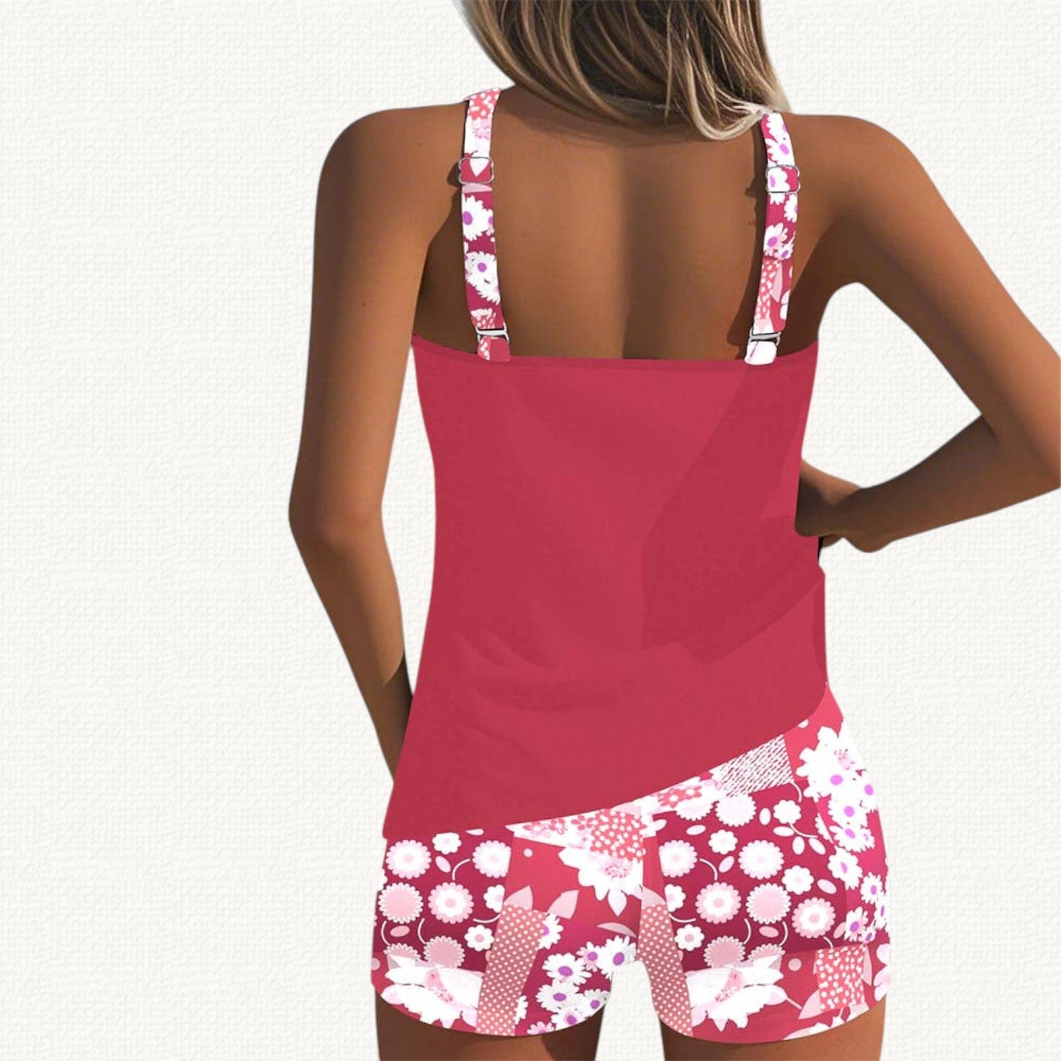 Vera | Tankini Décontracté avec Short Floral