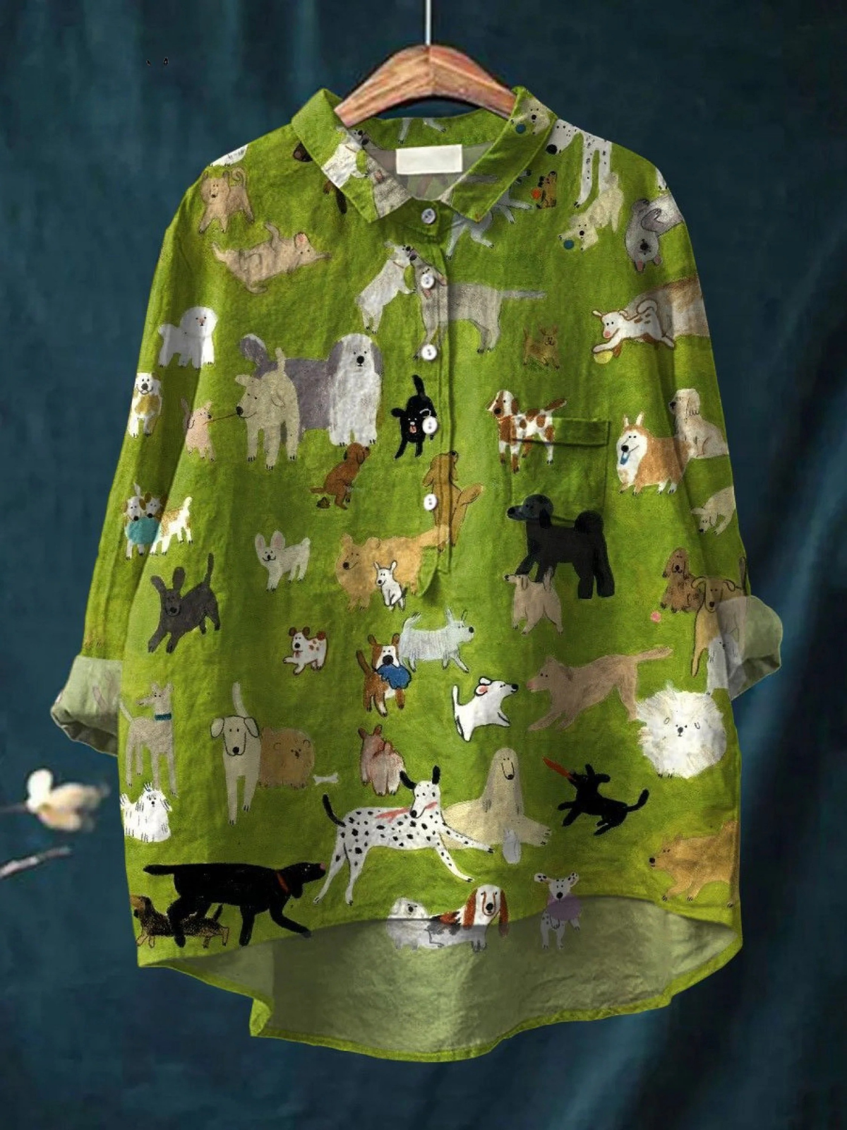 Bonnie | T-shirt décontracté avec art de chien mignon pour femmes