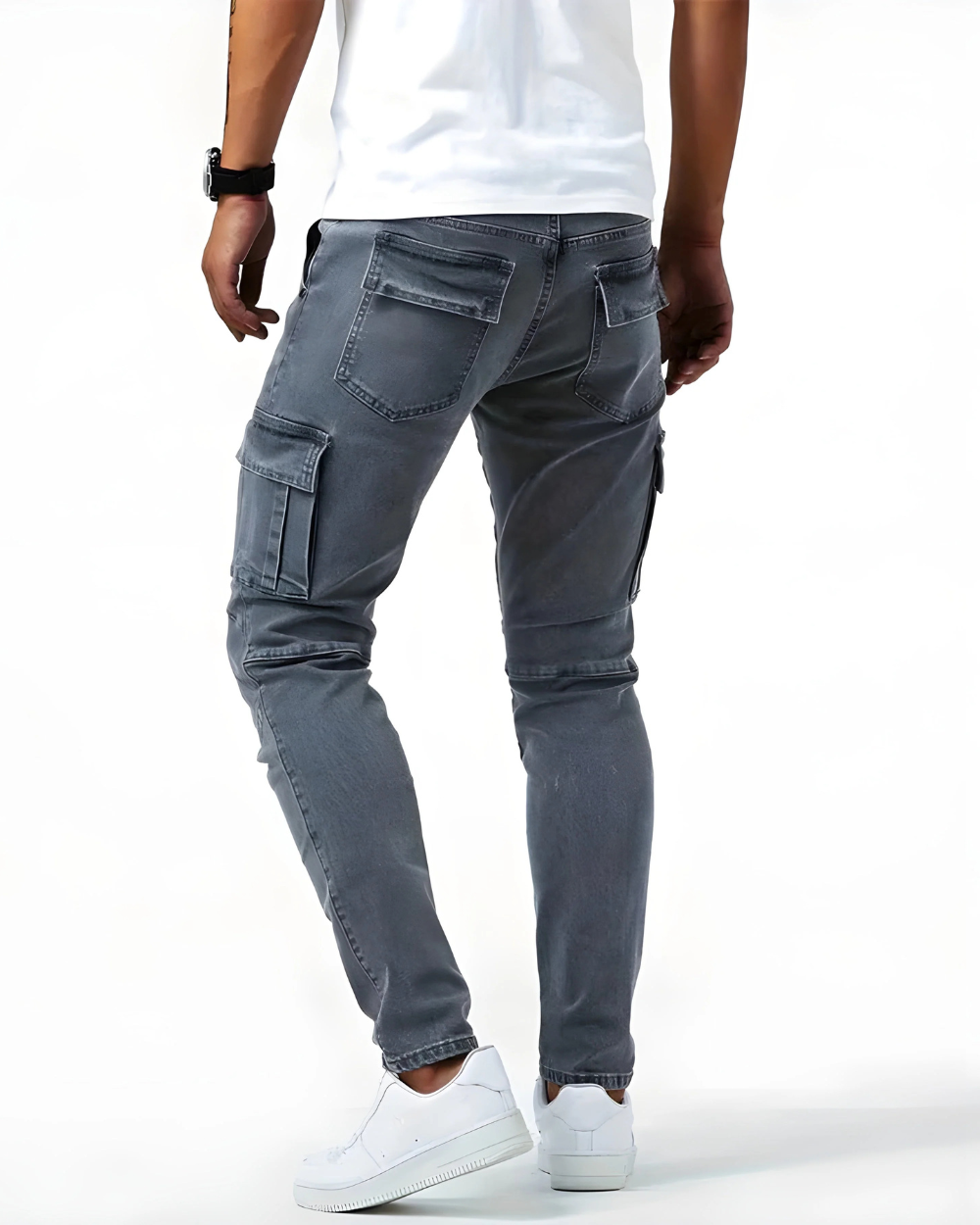 LAURENT MONACO | PANTALON CARGO STRETCH POUR HOMMES