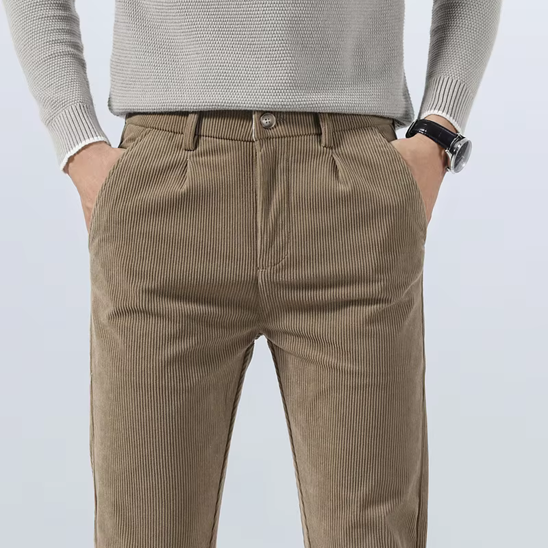 Ettore | Pantalons en Velours Élastique
