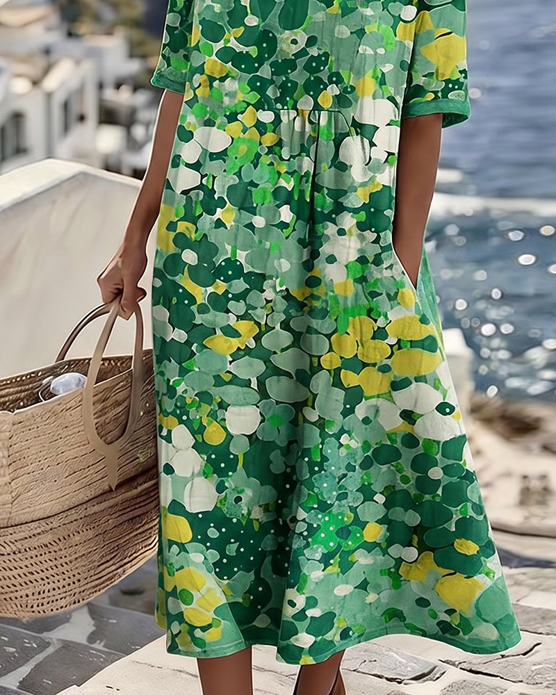 Rosalie | Robe midi florale légère et fluide
