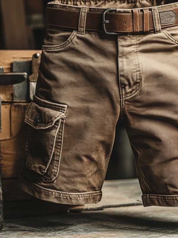 Arthur | Short Cargo Rétro à Poches Multiples