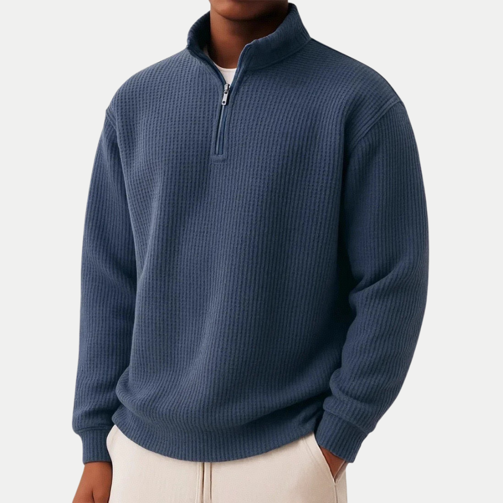 Ulysse | Pull en maille à col zippé pour homme