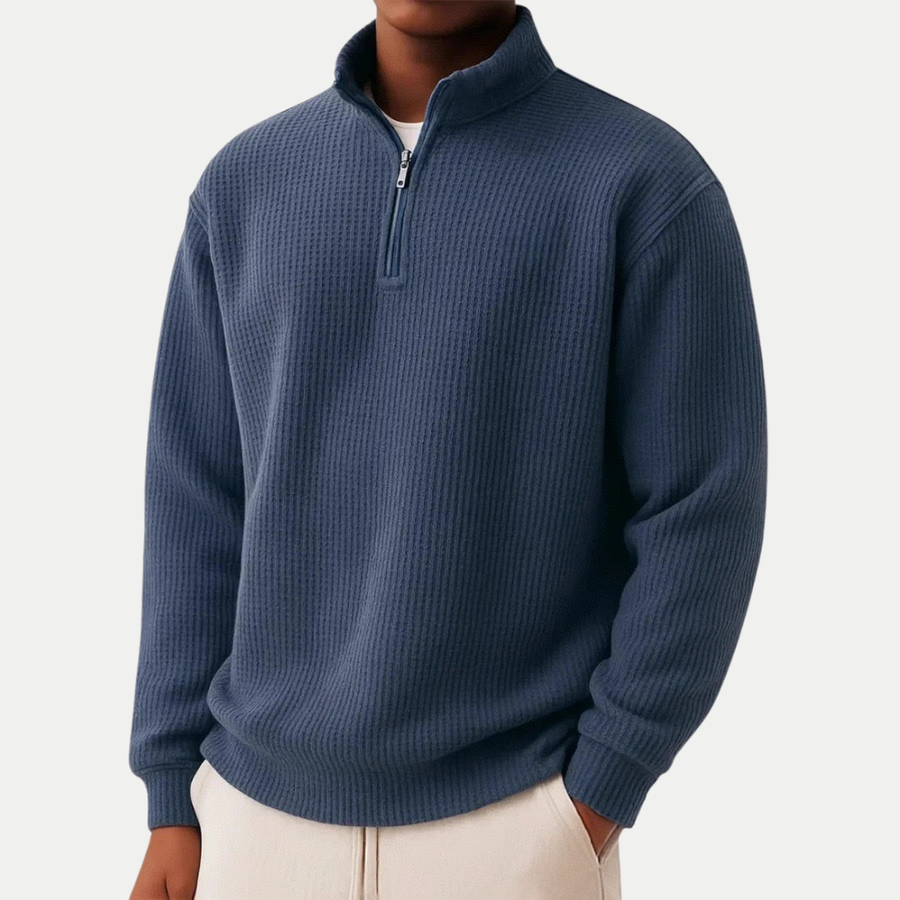 Ulysse | Pull en maille à col zippé pour homme
