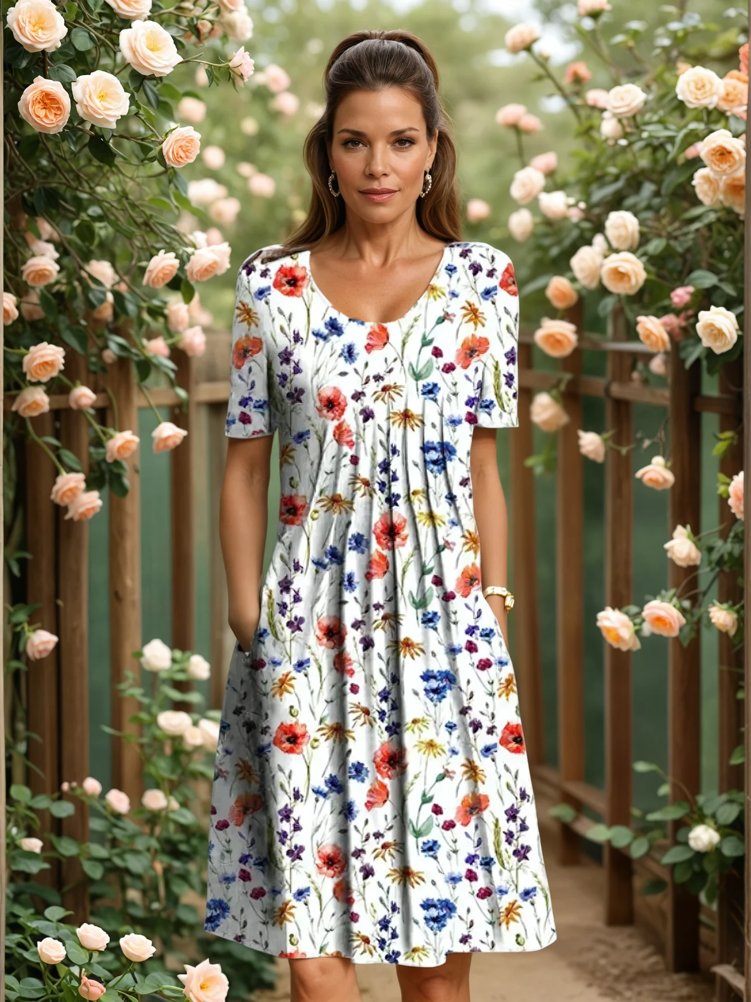 MARIANNE | ROBE ÉLÉGANTE AVEC COUVERTURE DU VENTRE