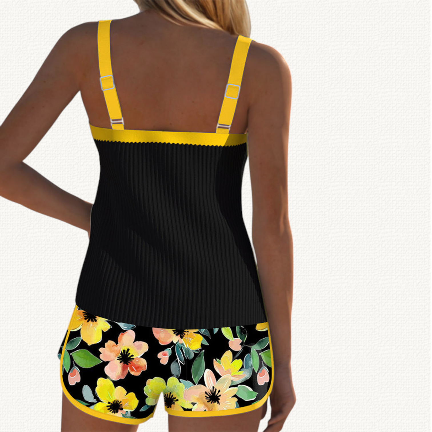 Marina | Tankini Froncé avec Volant et Short