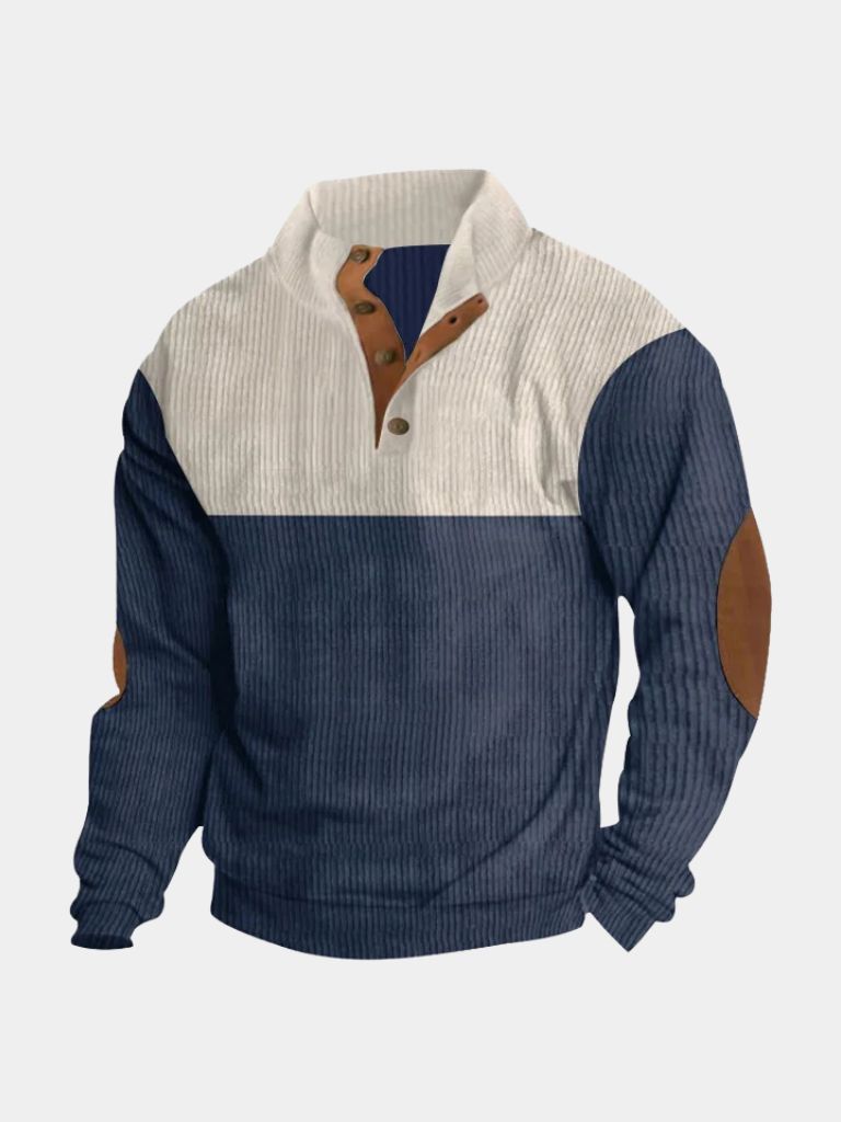 LAURENT MONACO | PULLOVER EN CORDUROY À COL HAUT POUR HOMME