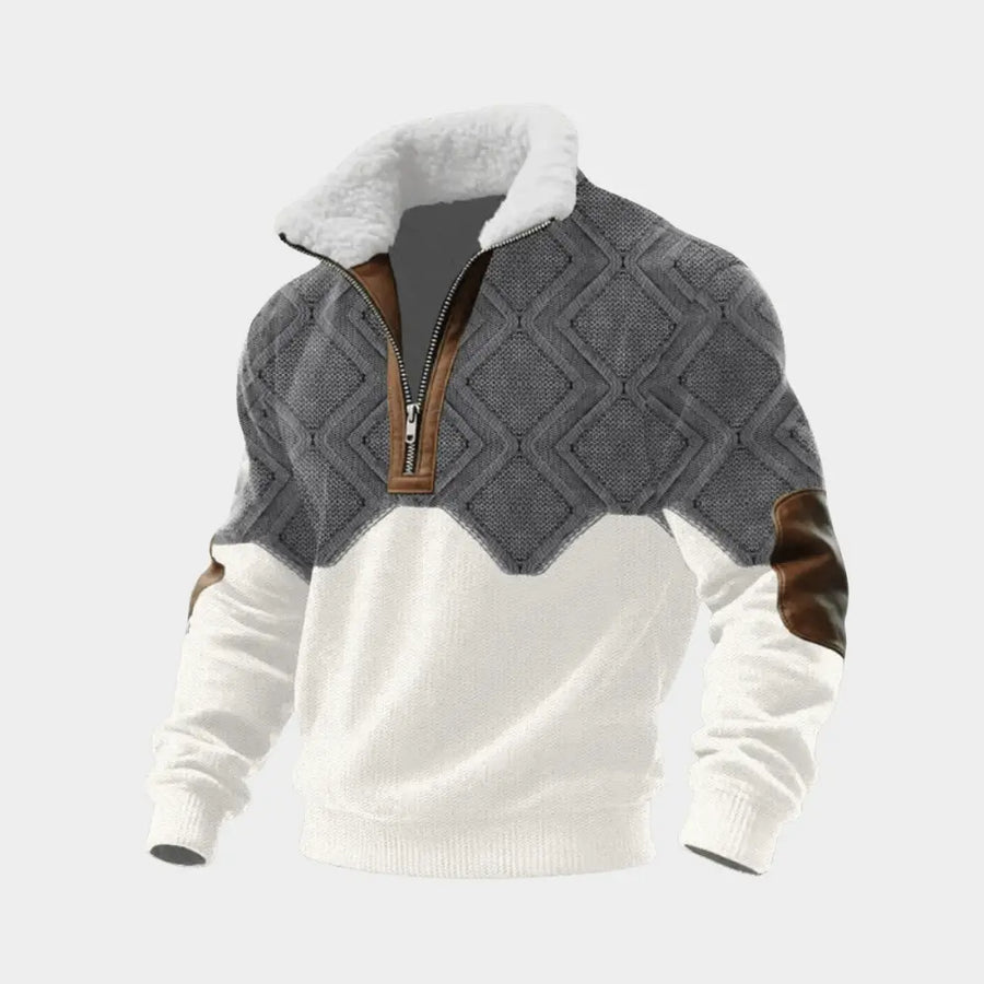 ÉLINÉA PARIS | PULL AVEC COL EN FLEECE