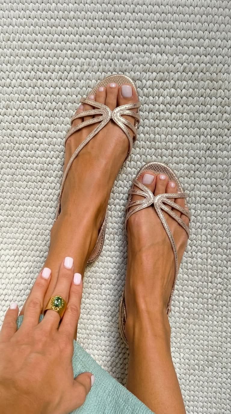 GINEVRA | Sandales Dorées Élégance Estivale