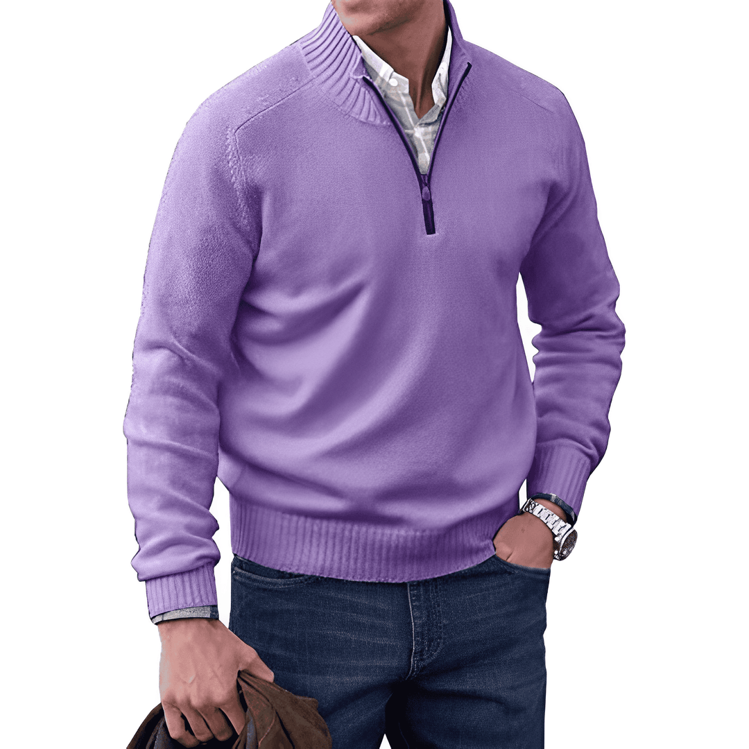 LAURENT MONACO | PULL EN MAILLE ZIPPÉ POUR HOMME
