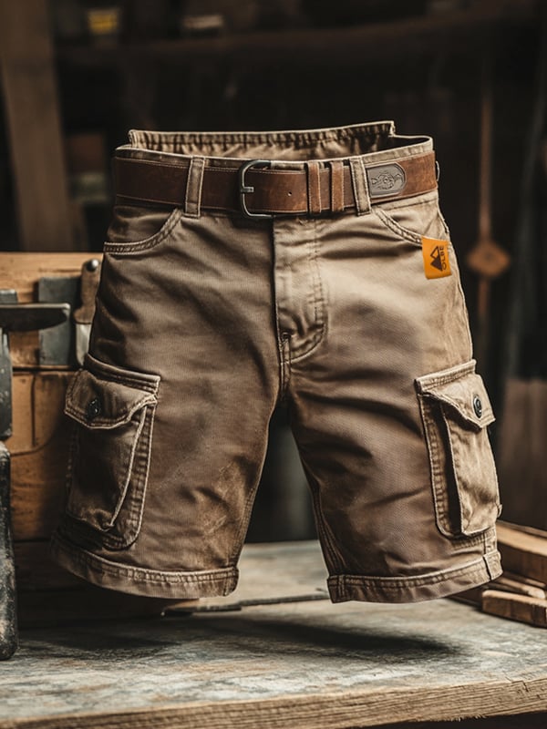 Arthur | Short Cargo Rétro à Poches Multiples