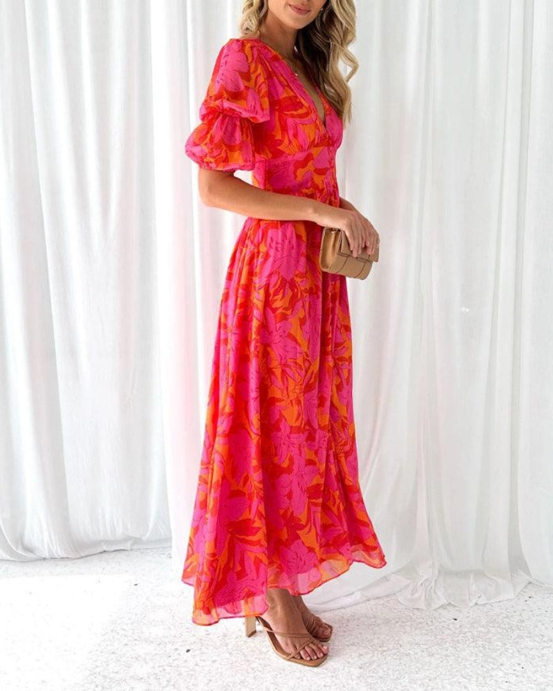 Esmée | Robe Maxi Éclat Solaire (ÉDITION LIMITÉE!)