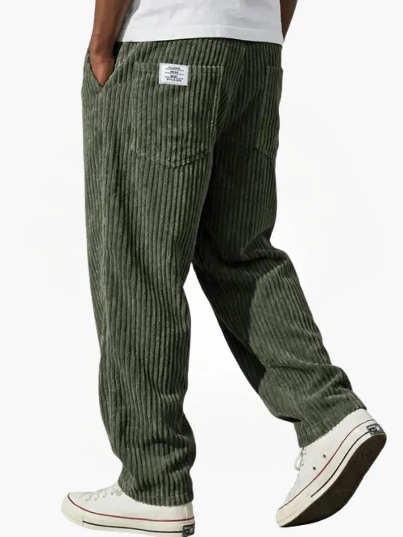 LAURENT MONACO | PANTALONS EN VELOURS CÔTELÉ POUR HOMMES