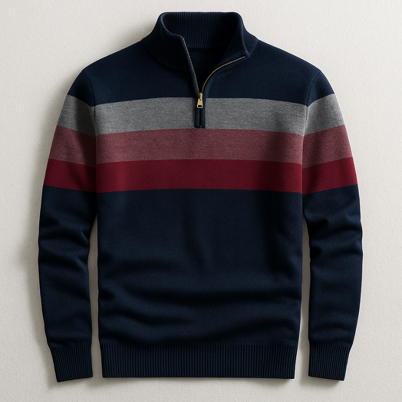 LAURENT MONACO | PULLOVER AVEC ZIP POUR HOMME