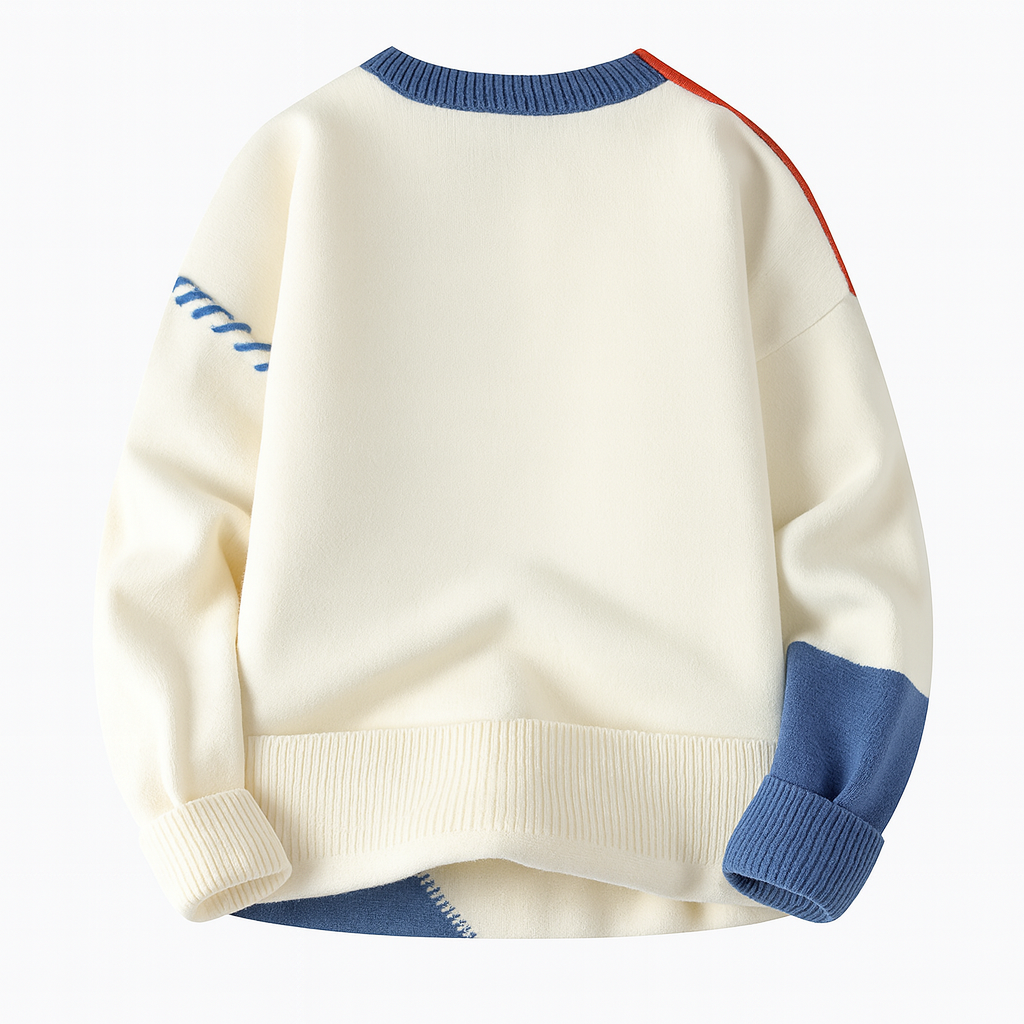 Édouard | Pull patchwork pour homme