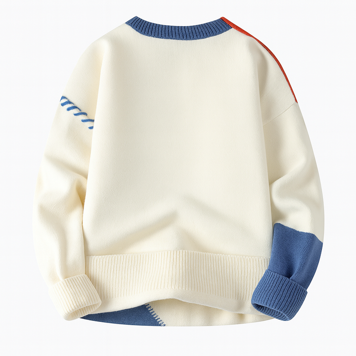 Édouard | Pull patchwork pour homme