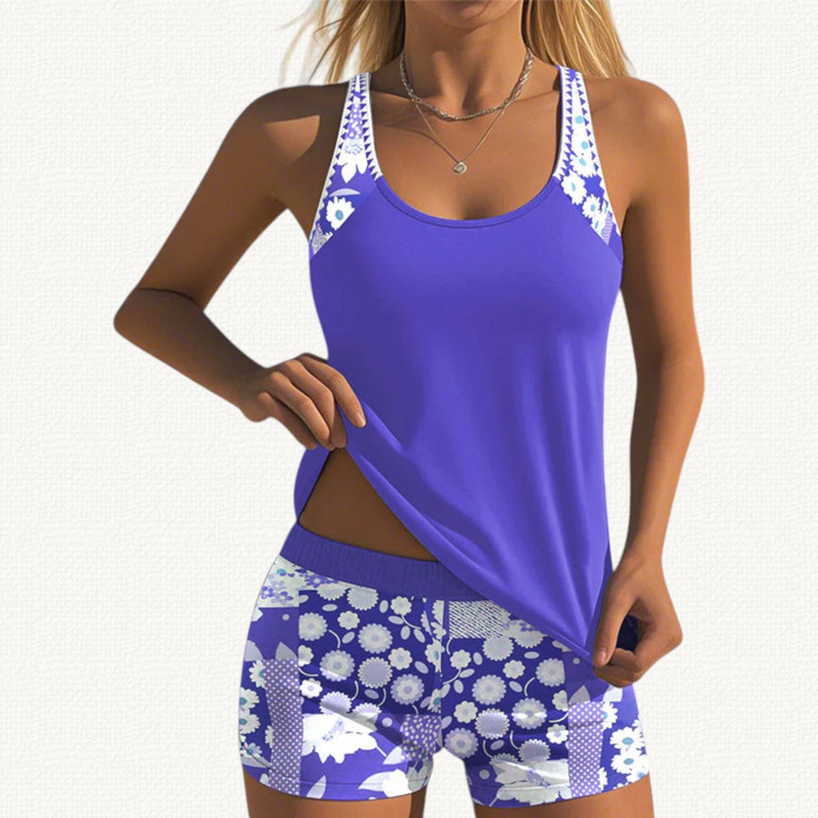 Vera | Tankini Décontracté avec Short Floral