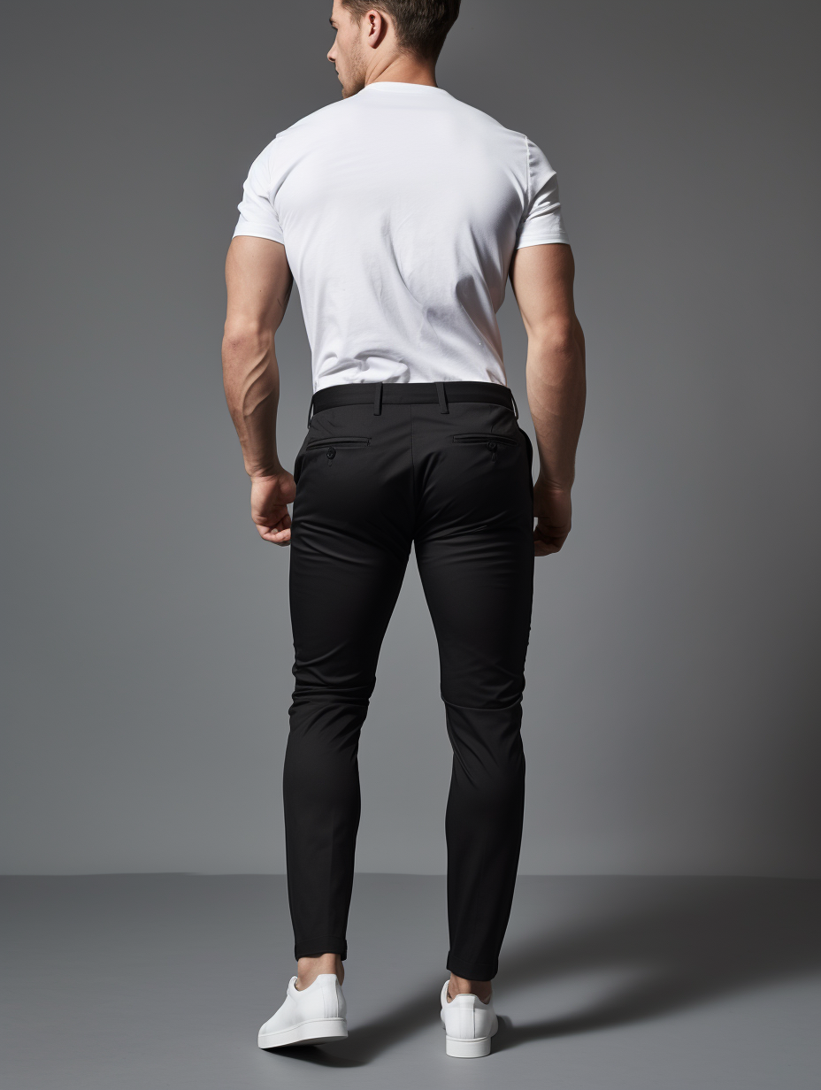 LAURENT MONACO | PANTALONS STRETCH POUR HOMMES