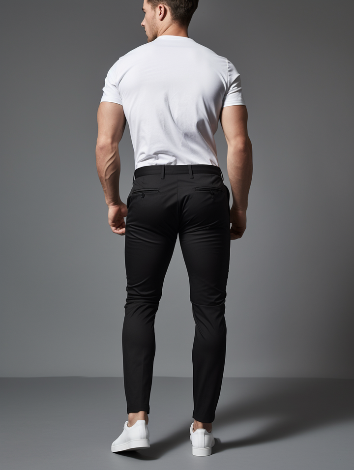 LAURENT MONACO | PANTALONS STRETCH POUR HOMMES