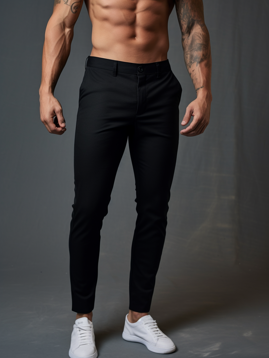 LAURENT MONACO | PANTALONS STRETCH POUR HOMMES