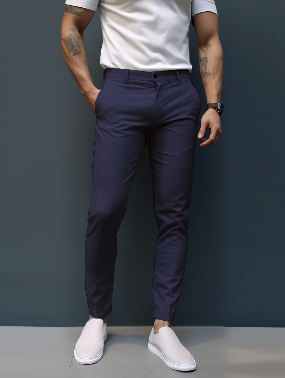 LAURENT MONACO | PANTALONS STRETCH POUR HOMMES